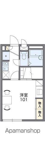 レオパレスルミエール(1K/2階)の間取り写真