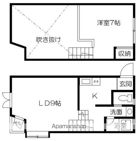 エルビス長嶺(1LDK/2階)の間取り写真