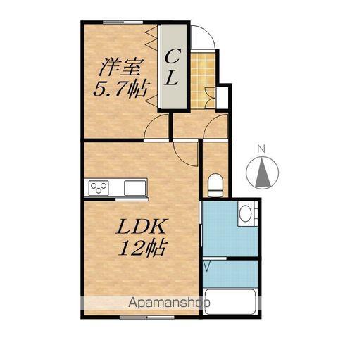 FIANO(1LDK/1階)の間取り写真