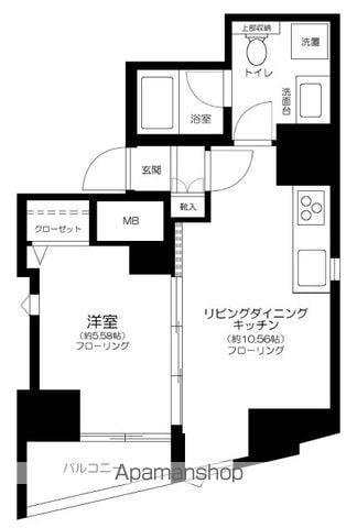 GALICIA RESIDENCE HIROO(1LDK/11階)の間取り写真