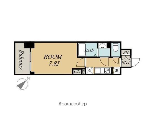 アデグランツ上前津(1K/8階)の間取り写真