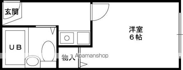 コンフォート本町(1K/3階)の間取り写真