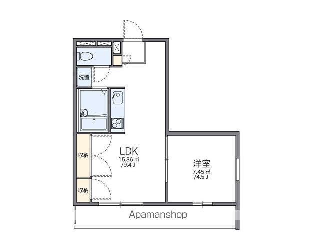 レオパレスEXE(1LDK/2階)の間取り写真