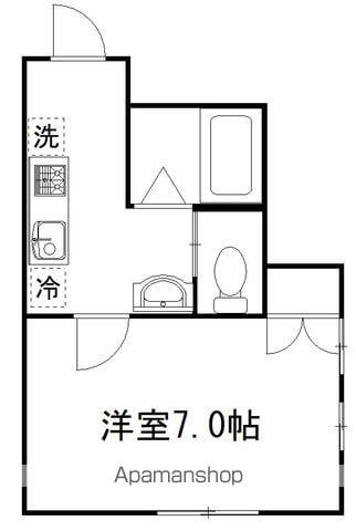 クラッソ(1K/1階)の間取り写真