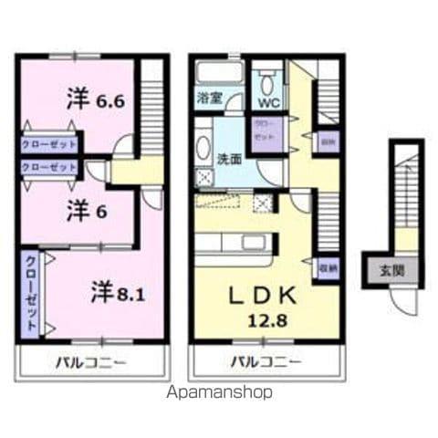 ベアート(3LDK)の間取り写真
