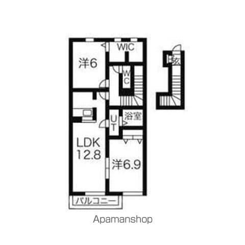 パストラルB(2LDK/2階)の間取り写真