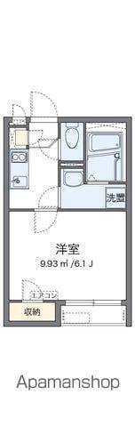 クレイノエミネンス(1K/1階)の間取り写真