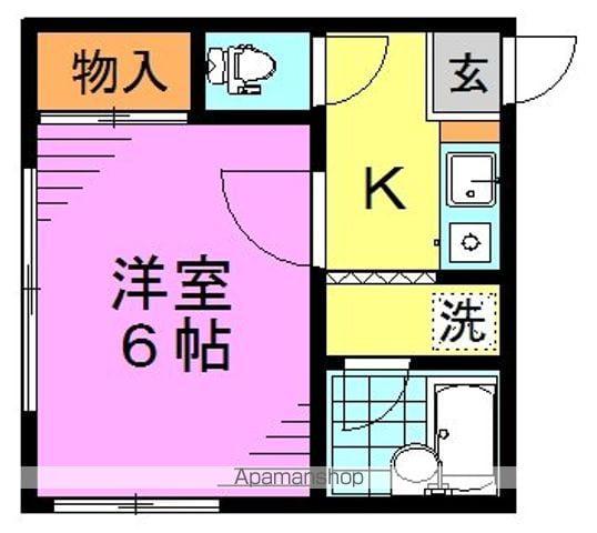 Mサージュ(1K/1階)の間取り写真