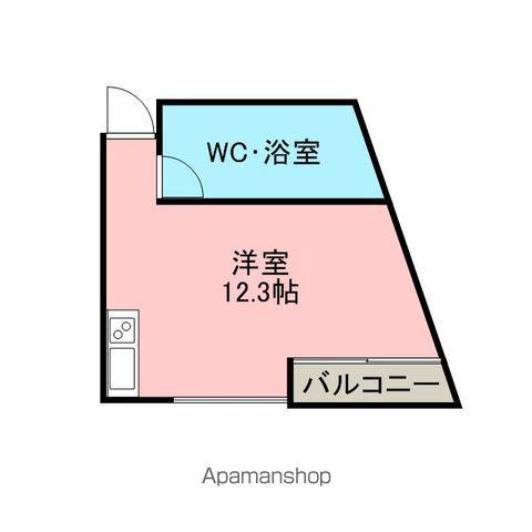 BAUWERK(ワンルーム/2階)の間取り写真