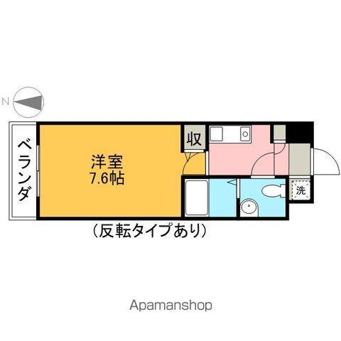 エコロジー鶴舞レジデンス(1K/4階)の間取り写真