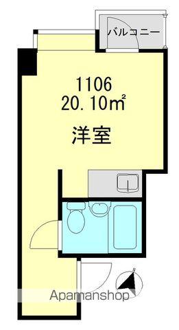 キャッスル新宿(ワンルーム/11階)の間取り写真