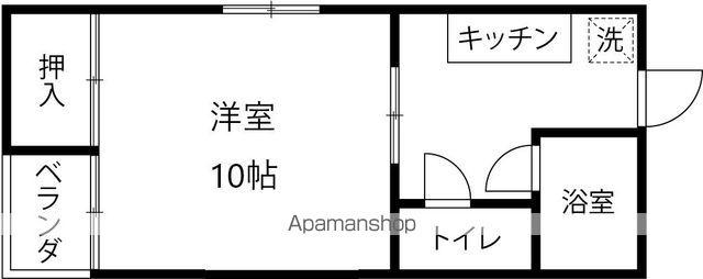 セーラム(1K/2階)の間取り写真