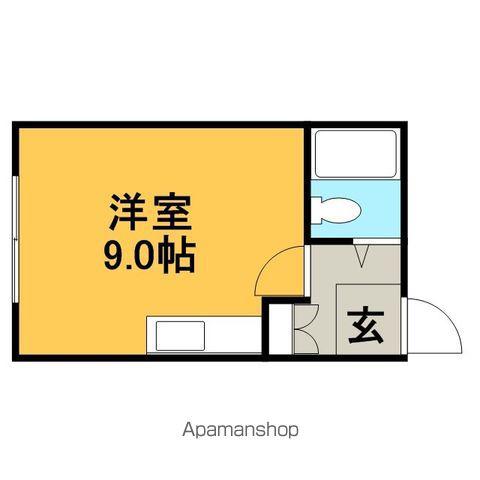 エシートNO3(ワンルーム/2階)の間取り写真