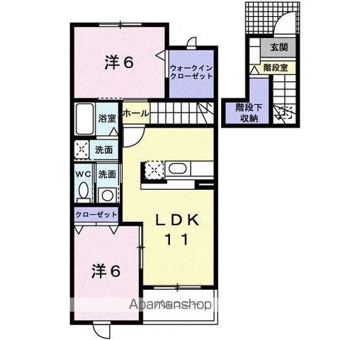 サンシャイン21(2LDK/2階)の間取り写真