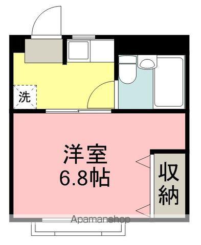 高野コーポ(1K/2階)の間取り写真