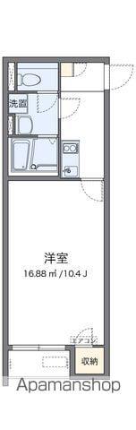 クレイノガーデン 楓(1K/1階)の間取り写真