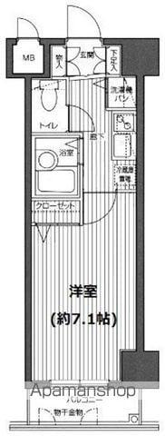 ガラ・ステージ麻布十番 7階階 間取り