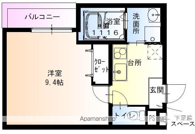 フジパレス我孫子西Ⅱ番館(1K/2階)の間取り写真