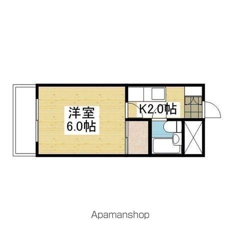 いずみハイツ(1K/3階)の間取り写真