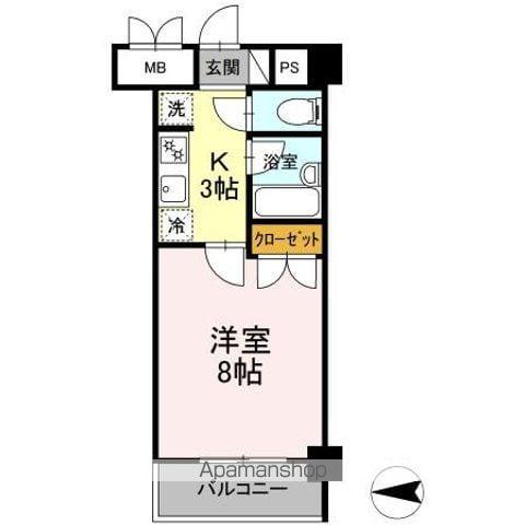 コージーコートひだまり館(1K/1階)の間取り写真