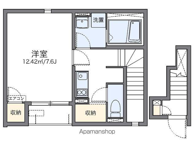 レオネクストサンハウス(1K/2階)の間取り写真
