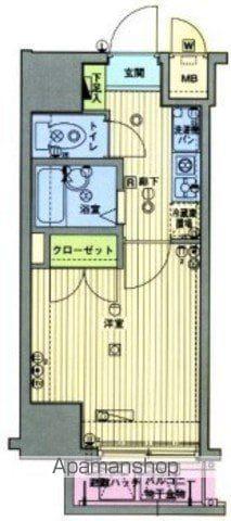 ガーラ笹塚駅前 8階階 間取り