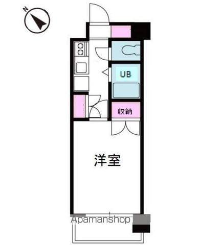 ジョイフル第5祝谷(1K/1階)の間取り写真