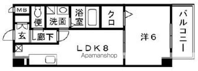 ルーセントピュアⅡ(1LDK/5階)の間取り写真