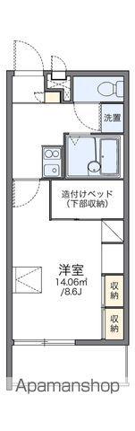 レオパレスアサクラⅢ(1K/2階)の間取り写真