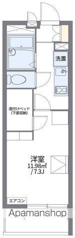 レオパレスKS GARDEN(1K/1階)の間取り写真