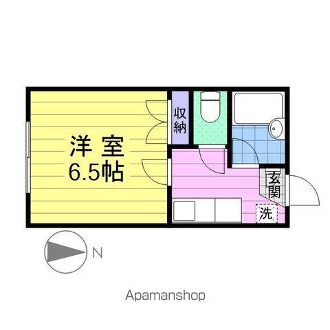 ロイヤルメゾンⅠ(1K/1階)の間取り写真
