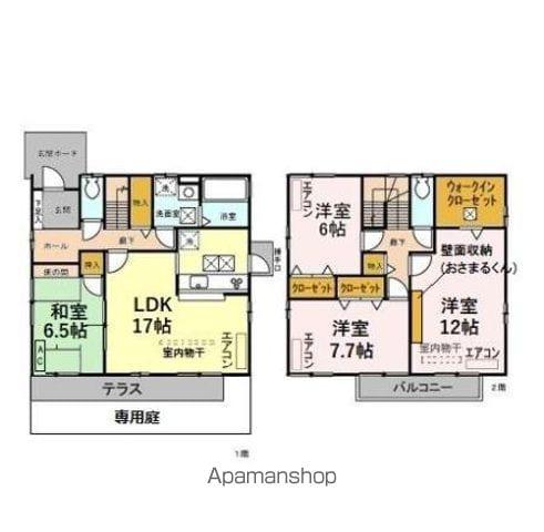 武蔵野線 東浦和駅 徒歩8分 2階建 築26年(4LDK)の間取り写真