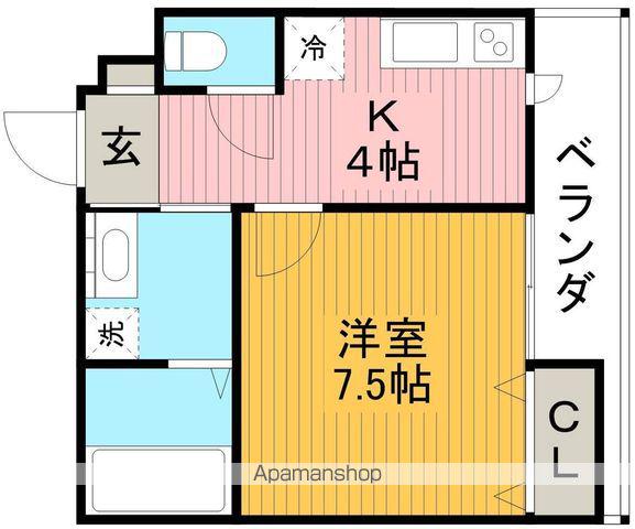 シャーメゾンYM(1K/3階)の間取り写真