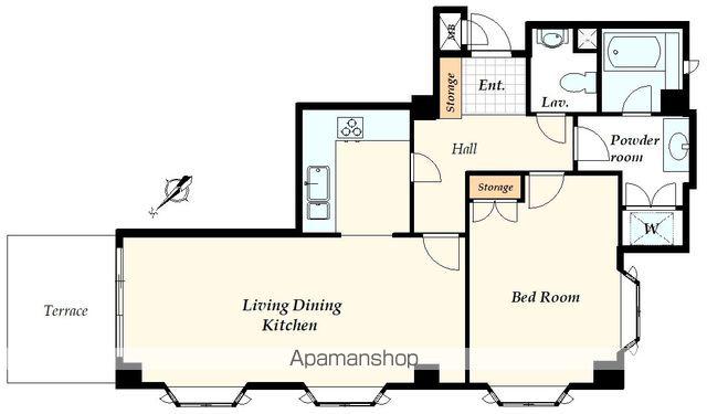 藤和青葉台コープ(1LDK/1階)の間取り写真