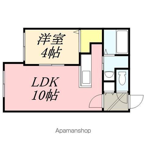ラフィーネ南3条(1LDK/2階)の間取り写真