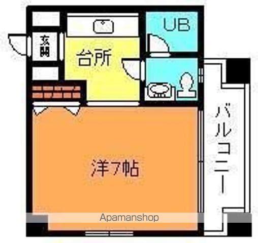 キャッスルEYAⅡ(1K/3階)の間取り写真