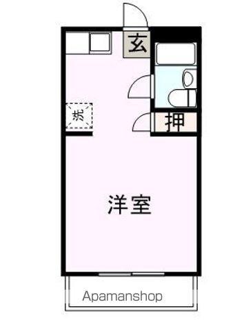 第2オノダハイツ2(1K/2階)の間取り写真