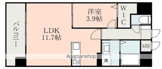 S-FORT熊本慶徳(1LDK/4階)の間取り写真