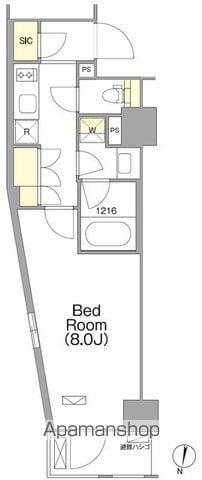 ORSUS 西日暮里(1K/2階)の間取り写真