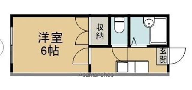 レオハイツ八乙女(1K/2階)の間取り写真