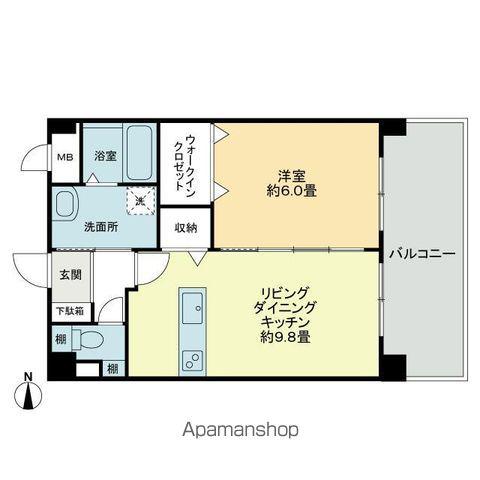 エストレーラ(1LDK/2階)の間取り写真