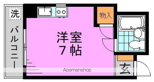 アルページュ(ワンルーム/4階)の間取り写真
