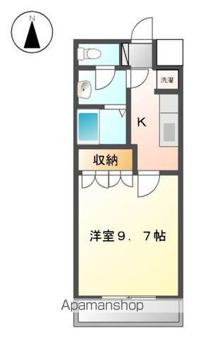 昴1番館(1K/1階)の間取り写真