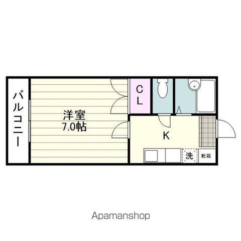 サンライズマンション(1K/3階)の間取り写真