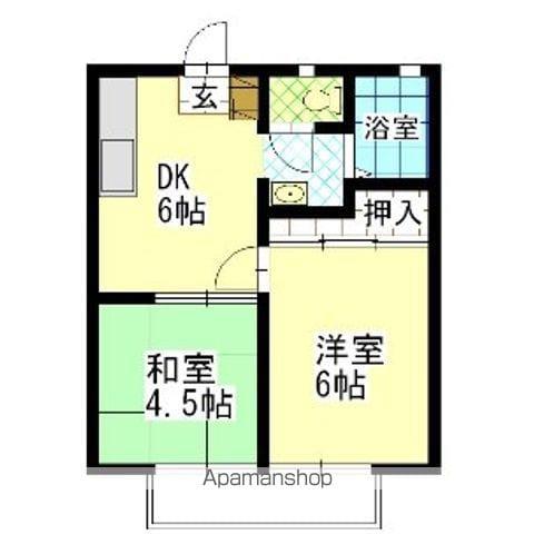 サンコーポ(2DK/2階)の間取り写真