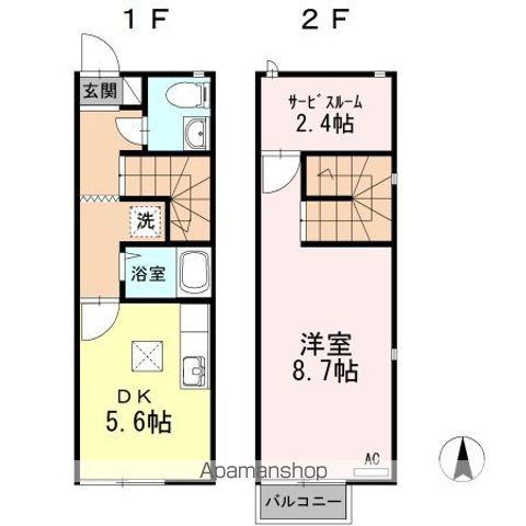 メゾン・ド・エスポワール(1K)の間取り写真