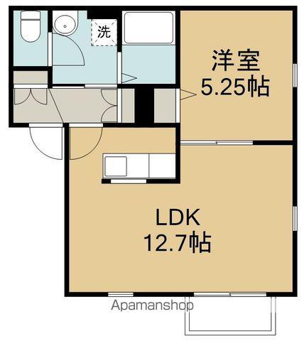 コーポ友里(1LDK/2階)の間取り写真