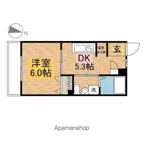 FRAIS ILE(1DK/1階)の間取り写真