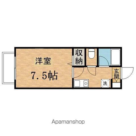 エス・フクホー(1K/2階)の間取り写真