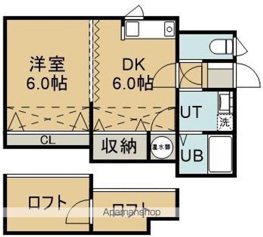 コーポユウコ(1DK/1階)の間取り写真